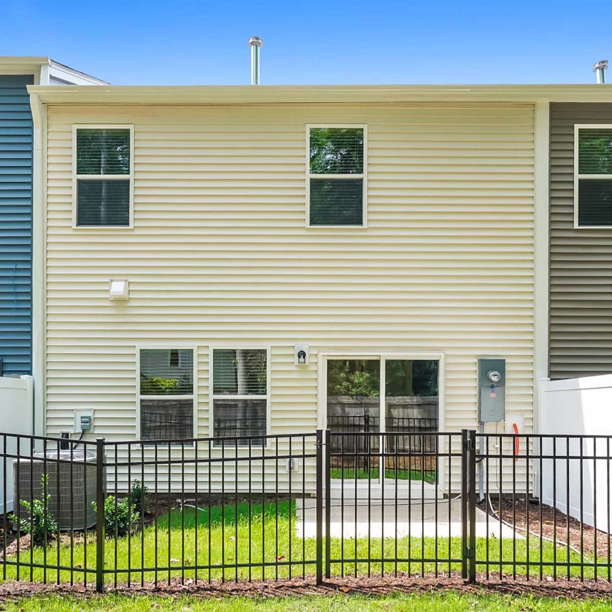 Fenced yard