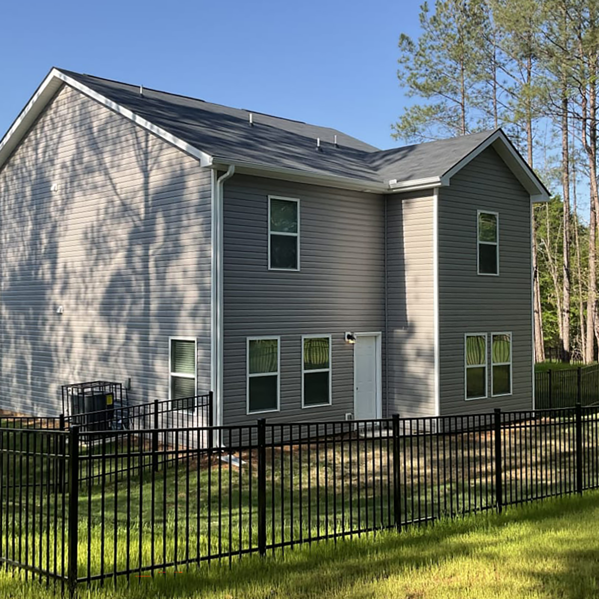 Fenced yard