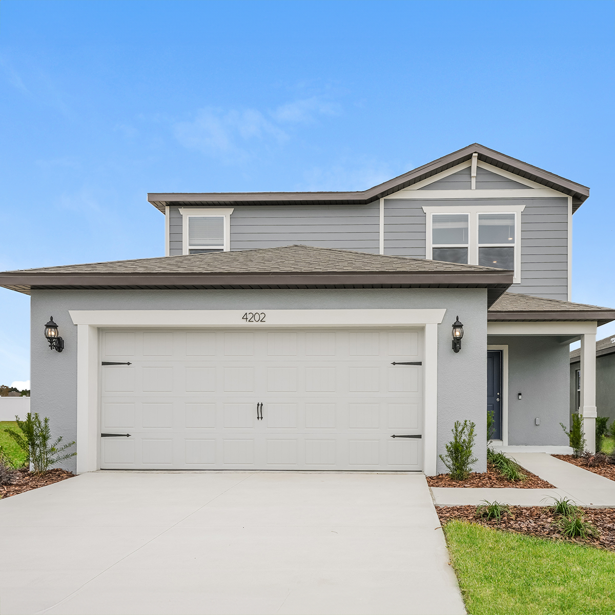 Attached 2-car garage